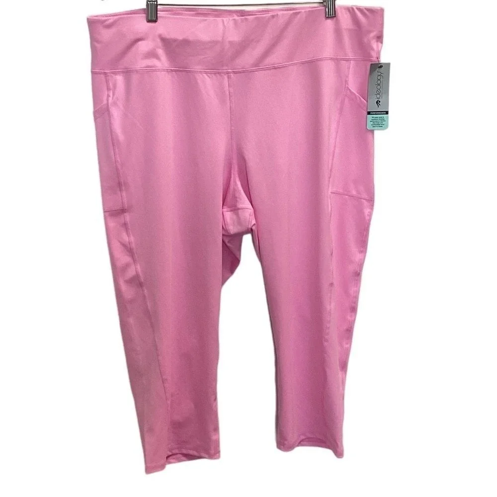 NWT Ideology pink capris‎ shorts size 3X